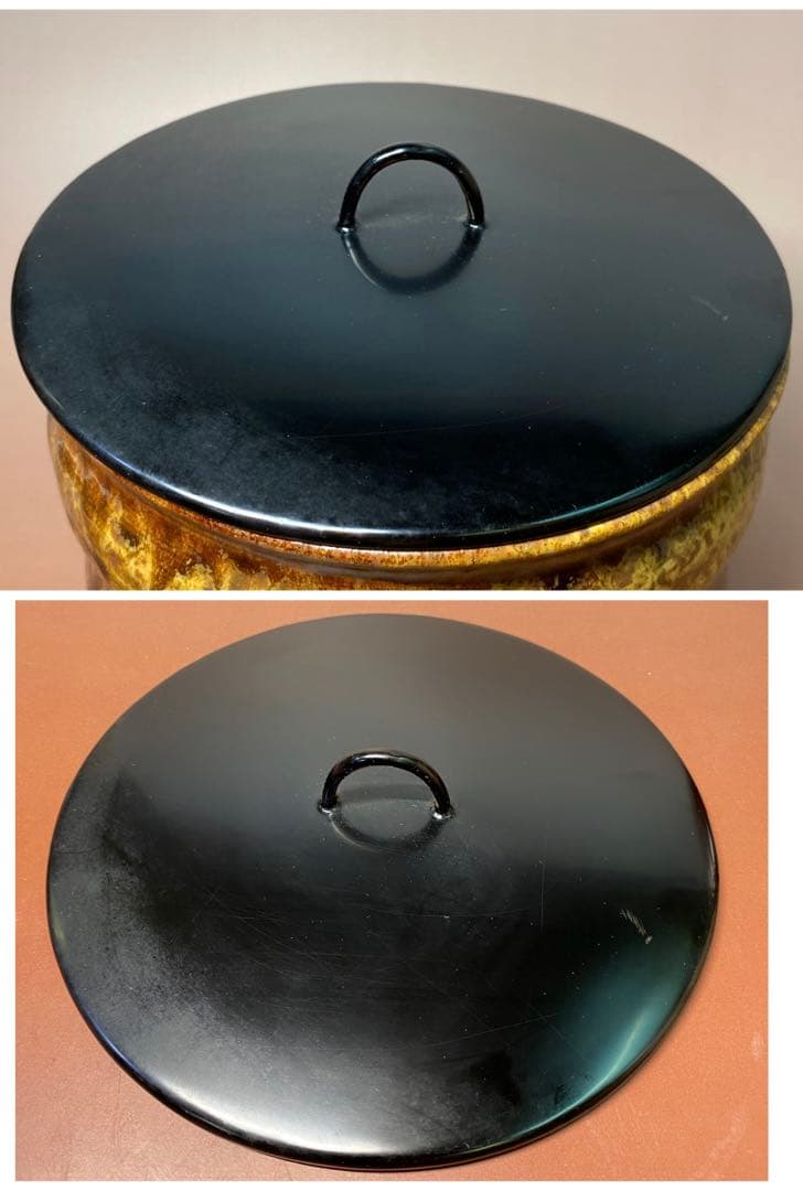 【茶道具】川本了生造　『瀬戸水指』共箱