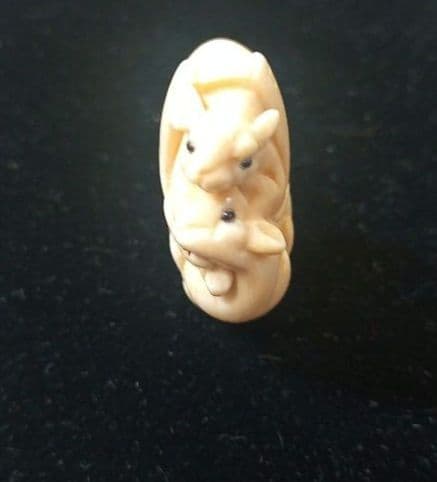 マンモス牙·根付