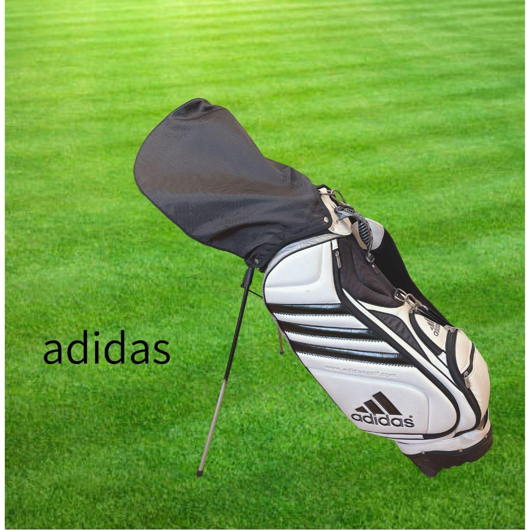 K376 adidas スタンドキャディバック 白黒