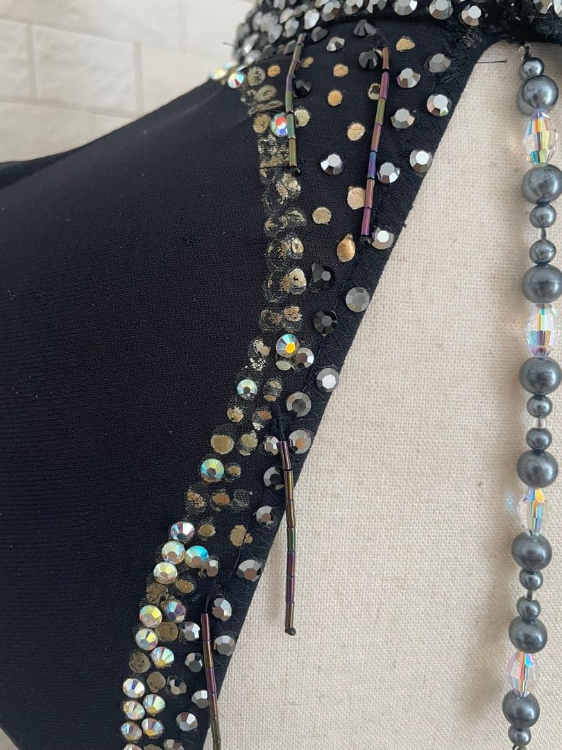 社交ダンス ⭐️ラテンドレス 黒