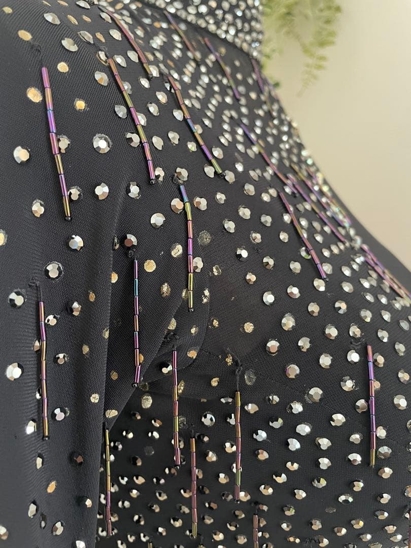 社交ダンス ⭐️ラテンドレス 黒