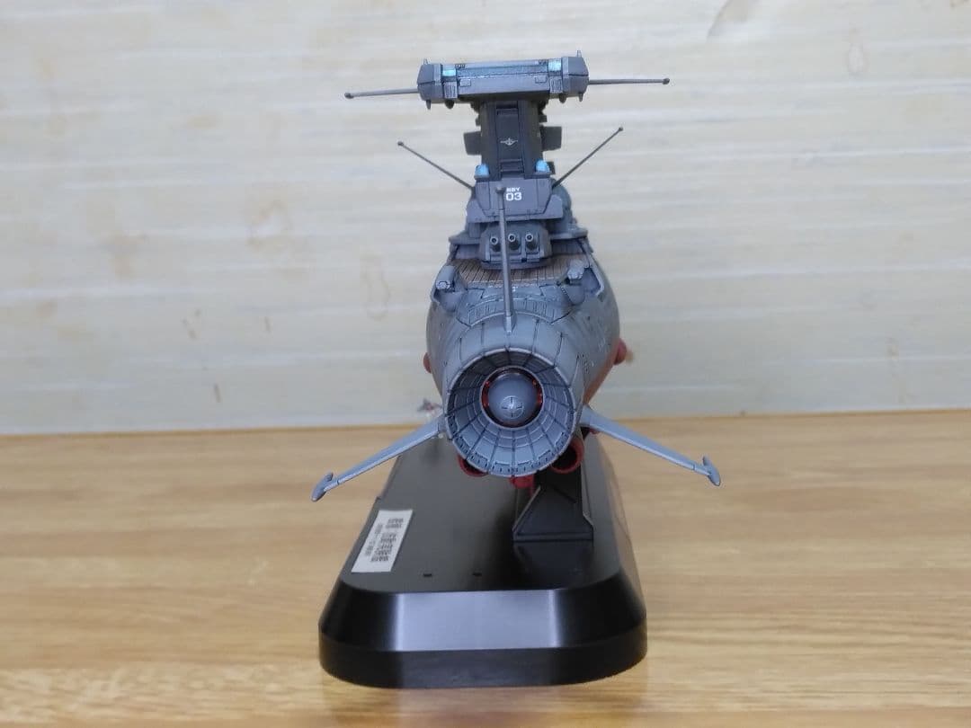 宇宙戦艦ヤマト1/1000波動実験艦GINGA3199艦橋LED付き全塗装完成品
