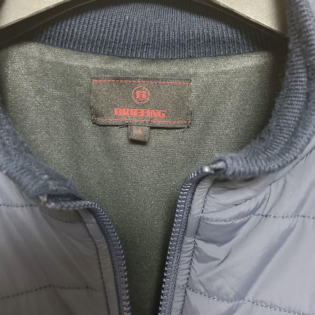 美品★ ブリーフィング/ ハイブリッド キルティングジャケット ゴルフウェア L