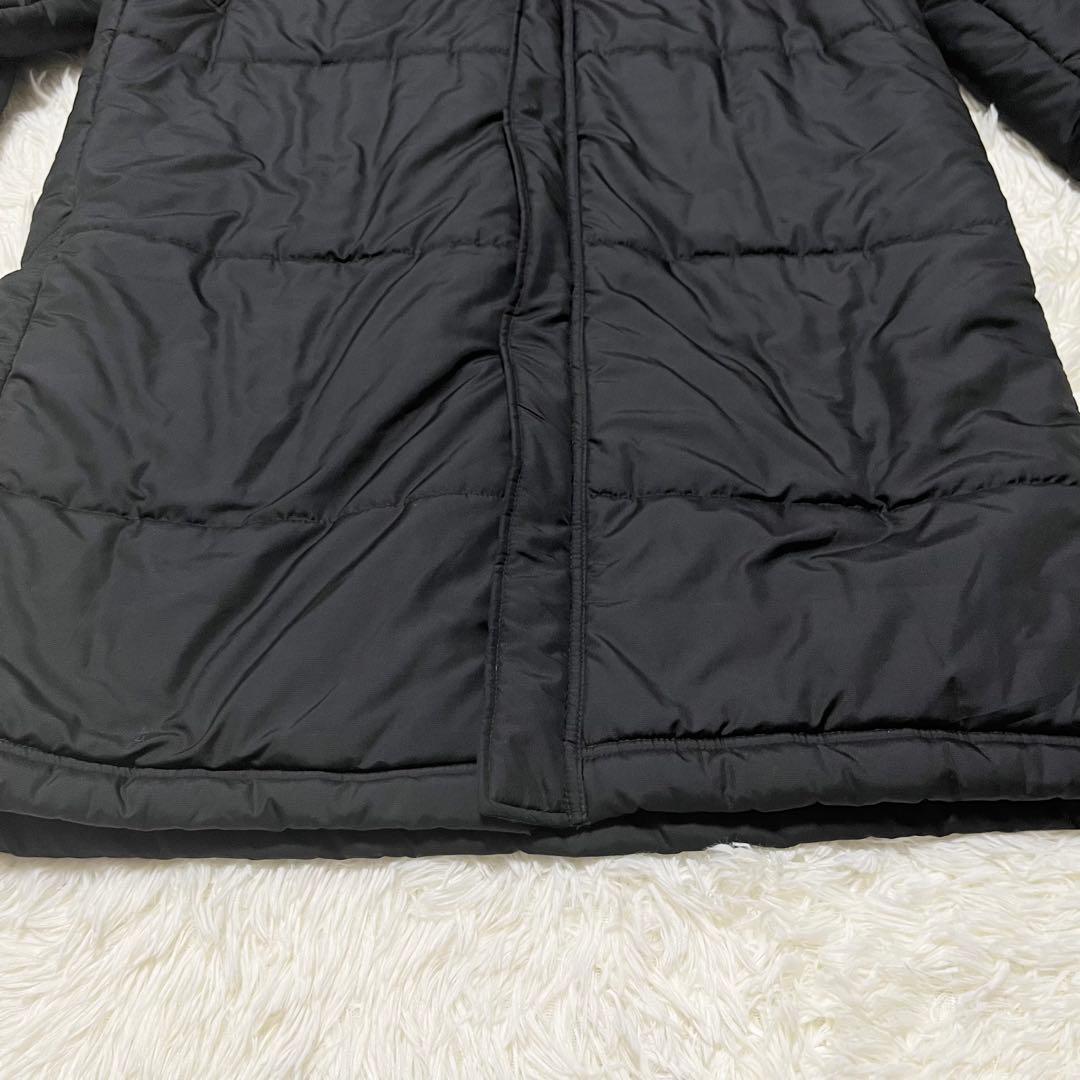 UNDER ARMOUR 刺繍ロゴ　ベンチコート　ロングダウン　黒　XL