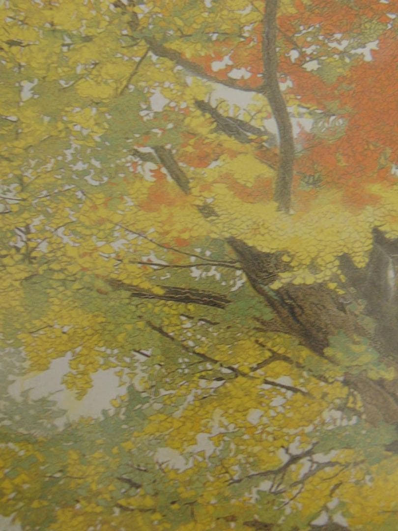 小谷津雅美、【悠久の賦】、希少な額装用画集より、新品額装付