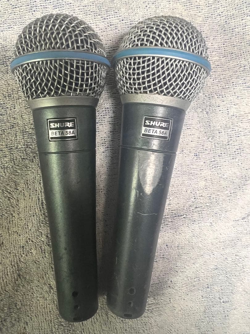 SHURE BETA58A 稀少 ガラスダイアフラム 2本 ダイナミックマイク