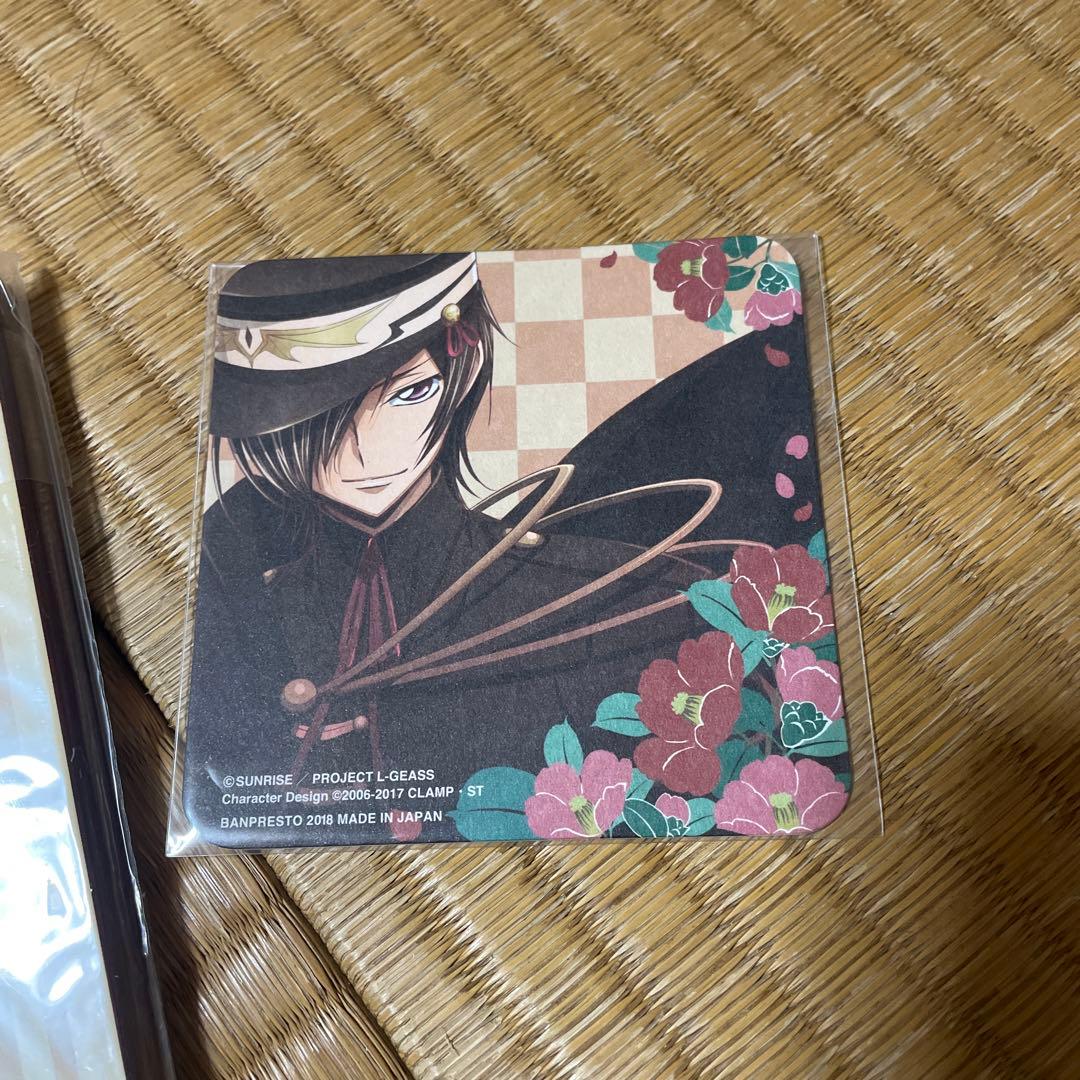 一番カフェダイニング コードギアス反逆のルルーシュ 缶バッジセット＋コースター