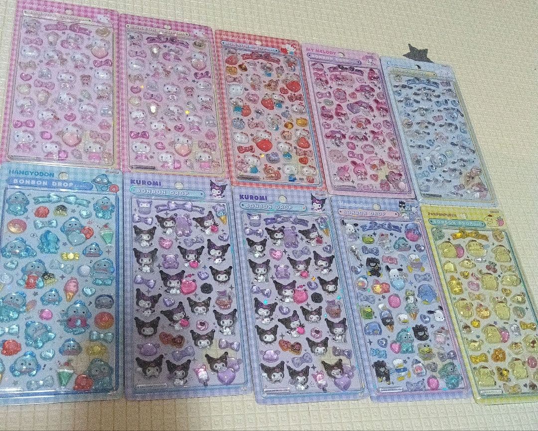 ボンボンドロップシール　正規品　サンリオ第二弾　８　9枚　コンプリートセット