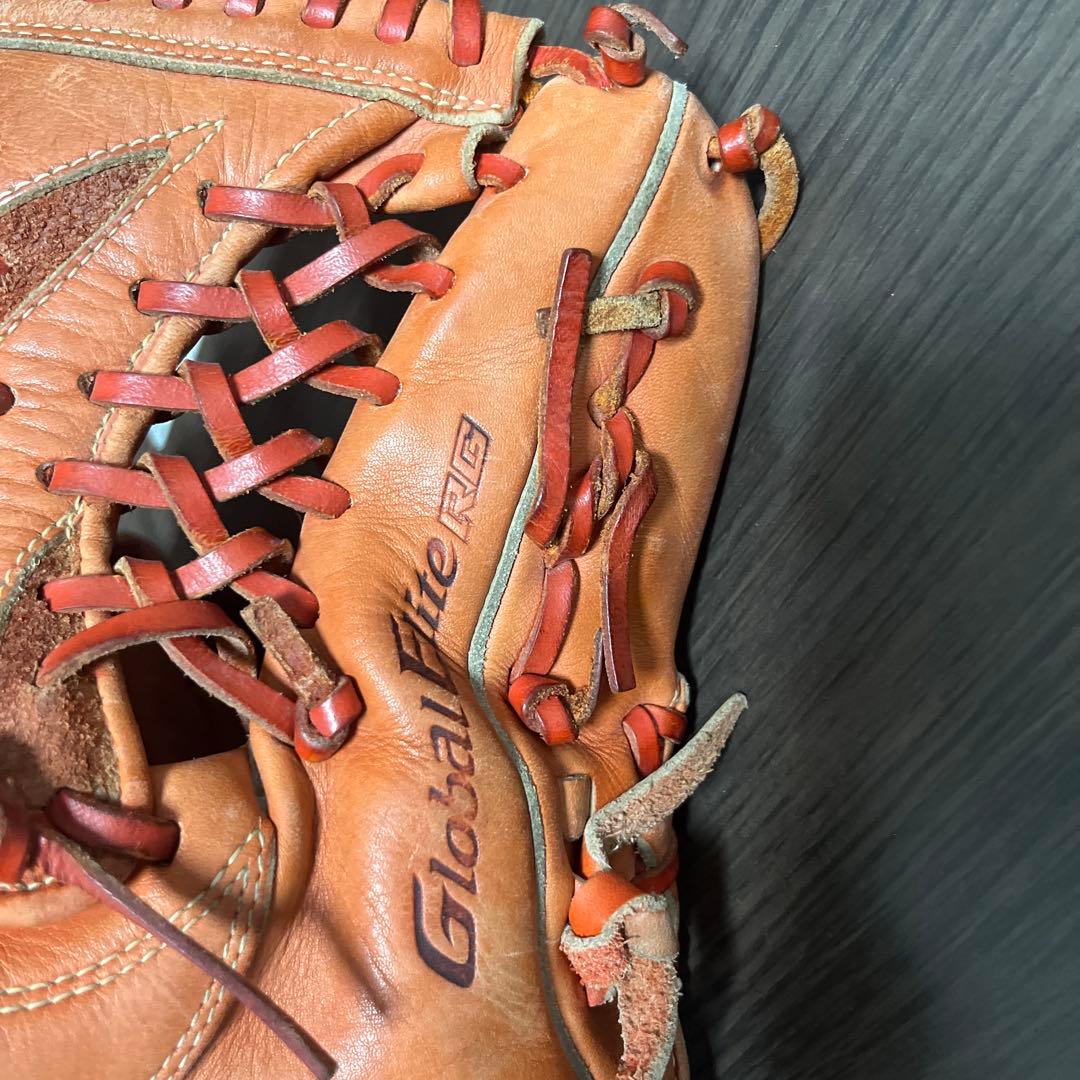 Mizuno Global Elite RG 軟式グローブ オレンジ