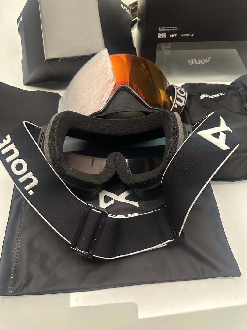 24-25 anonM4 ゴーグル　Sunny Red 美品