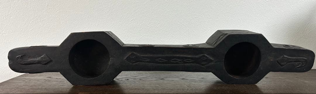 台湾　パイワン族　連杯　両杯 骨董　アンティーク