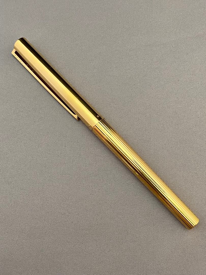 エス・ティデュポン S.TDupont ボールぺン 純銀ケースゴールド仕上げ