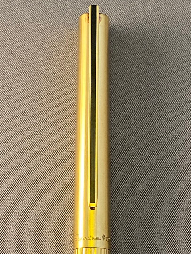 エス・ティデュポン S.TDupont ボールぺン 純銀ケースゴールド仕上げ