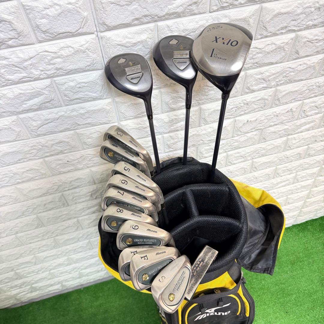 ゴルフセット　初心者応援　Mizuno ラウンド仕様　飛距離抜群　すぐ使える