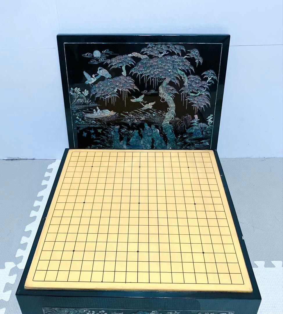 螺鈿細工　碁盤　昭和レトロ　囲碁版　李朝 アンティーク
