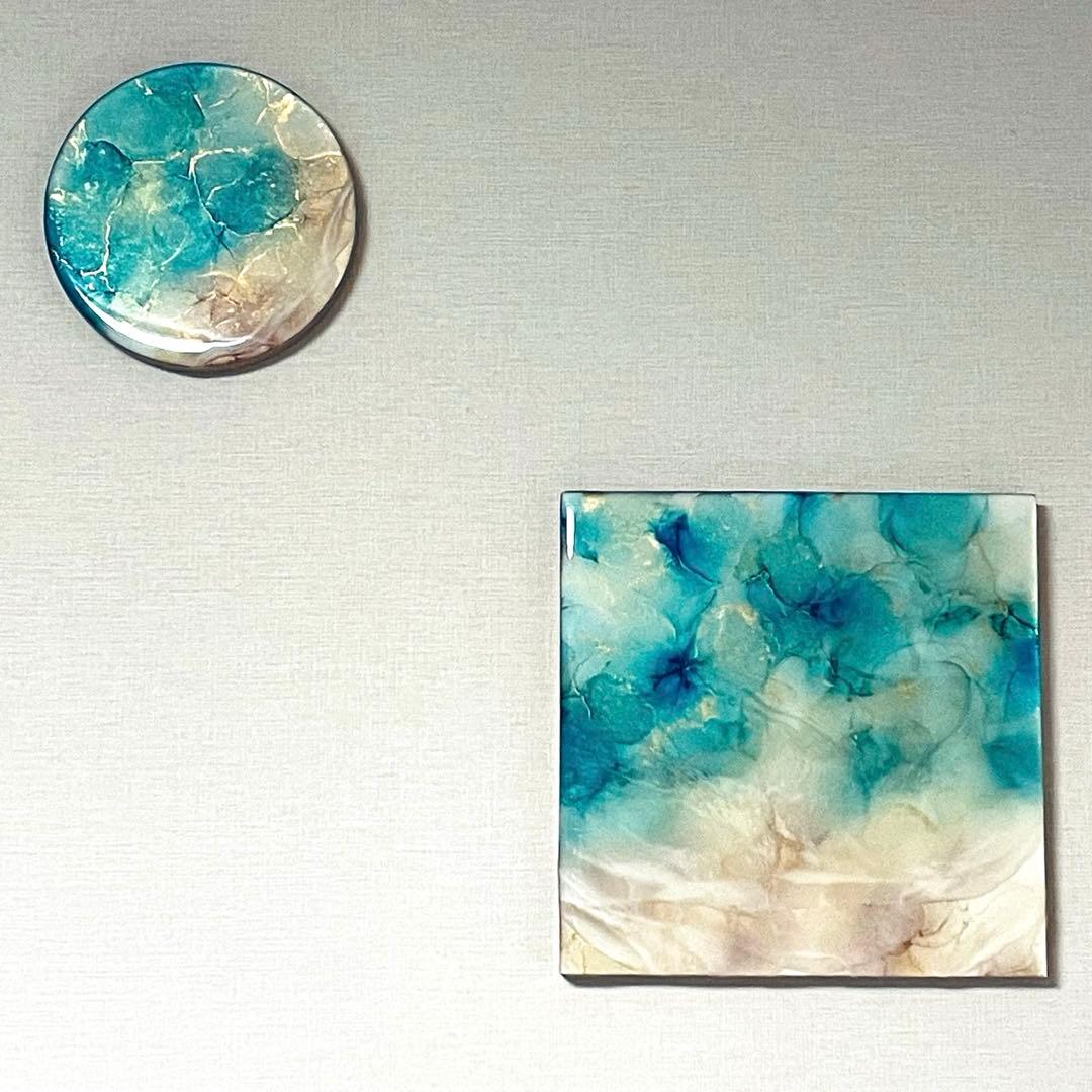 アルコールインクアート・海（セット）