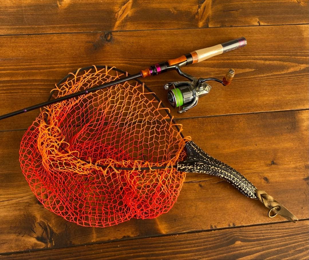 4ft11inch トラウトロッド　ウッドグリップ　　天然木グリップ 渓流釣り