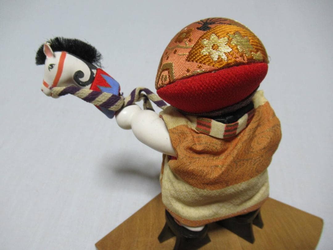 美品希少 1940年代 共箱無◆玉水人形 岡本玉水作 「初午」御所人形/日本人形