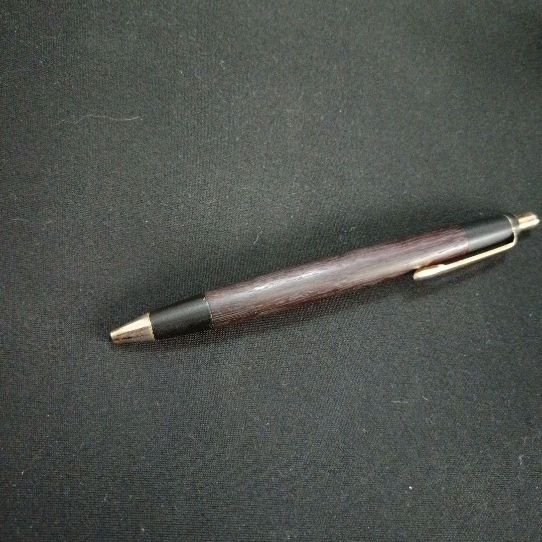 野原工芸　パープルハート　シャープペンシル　旧型ゴールド