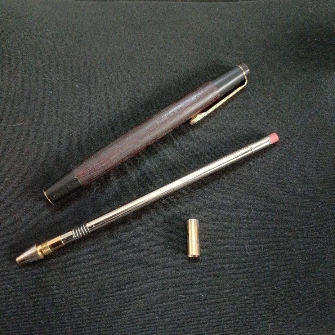 野原工芸　パープルハート　シャープペンシル　旧型ゴールド