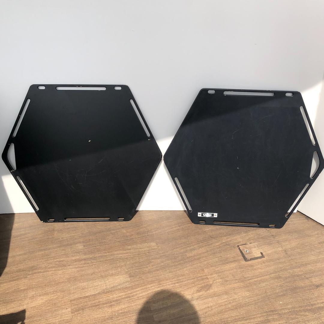 サハラ SAHARA ウッドヘキサアウトドアテーブル ブラック キャンプ用品