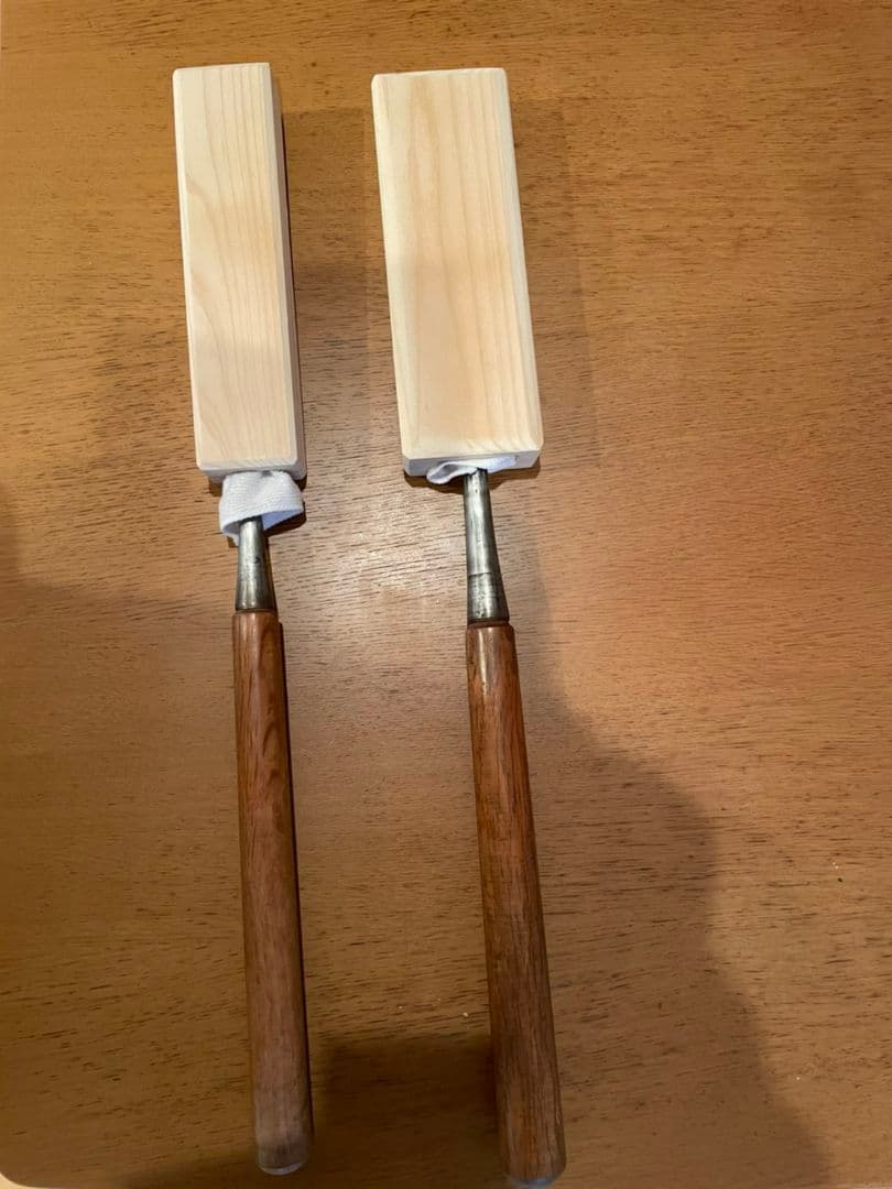 由助　突き鑿　2本セット　大工道具