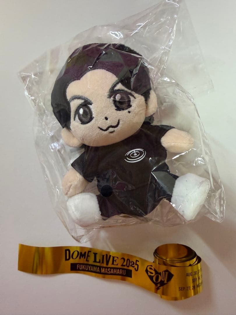 福山雅治ファンクラブ限定ちぃましゃぬいぐるみキーホルダー＆2025銀テープ(金)