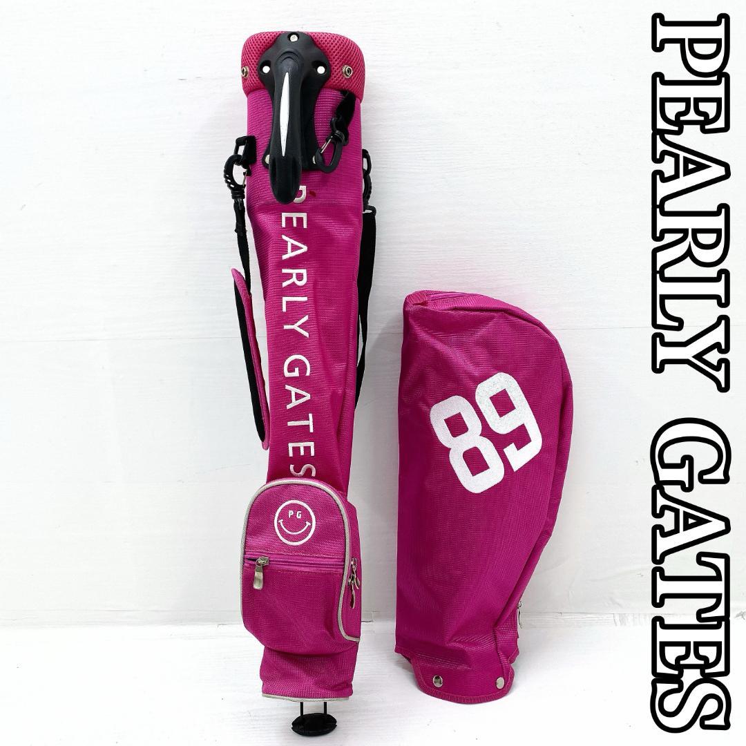 PEARLY GATES ピンク キャディバッグ ゴルフバッグ セルフスタンド式