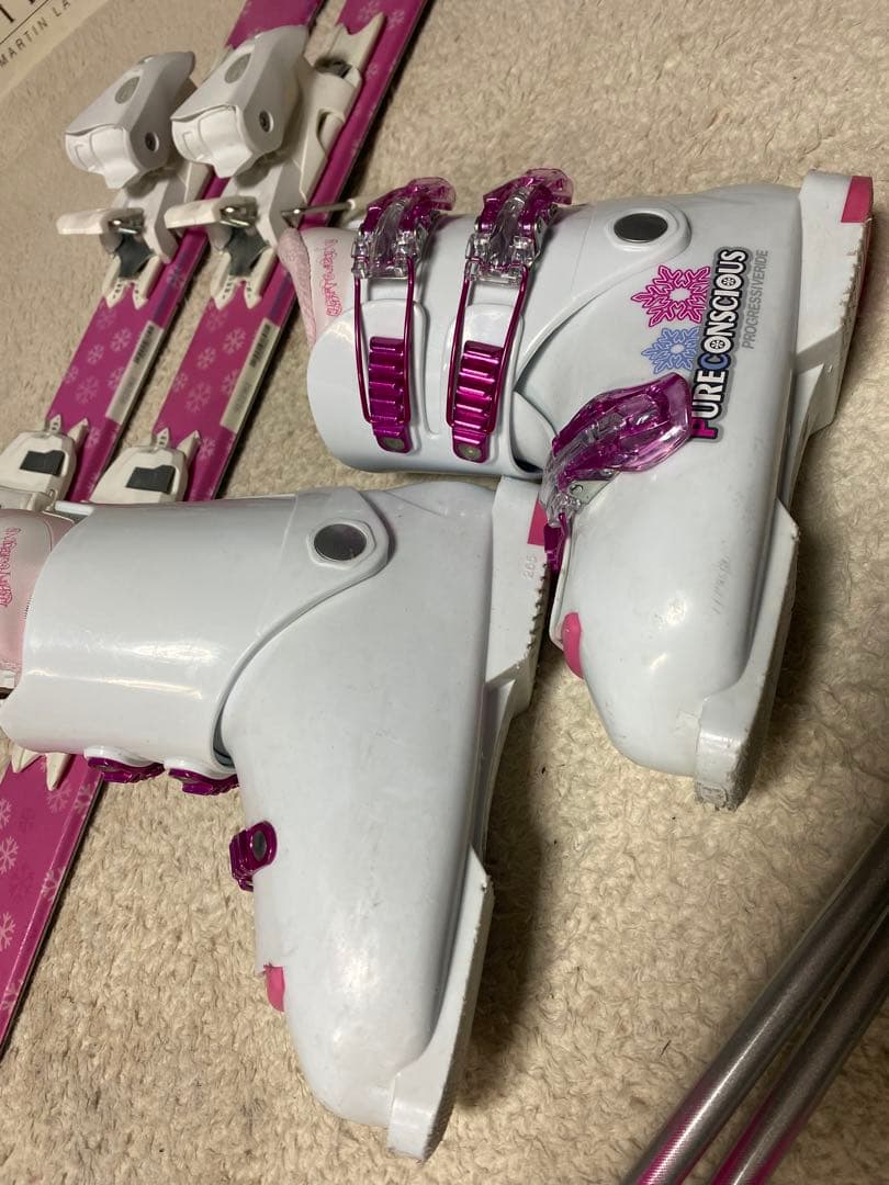 elan 130cm ブーツ23.5cm ストック　90cmスキーセット