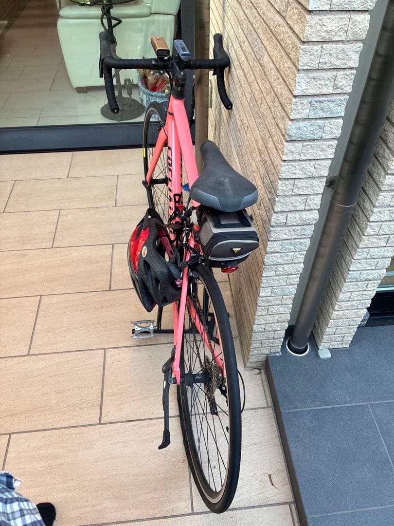 ピンク クロスバイク クッション付きサドル