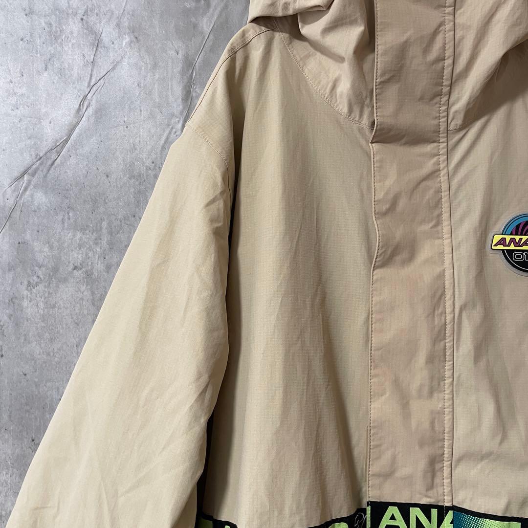 Burtonバートンスキーウェアスノーボードジャケットパーカーフードベージュ希少