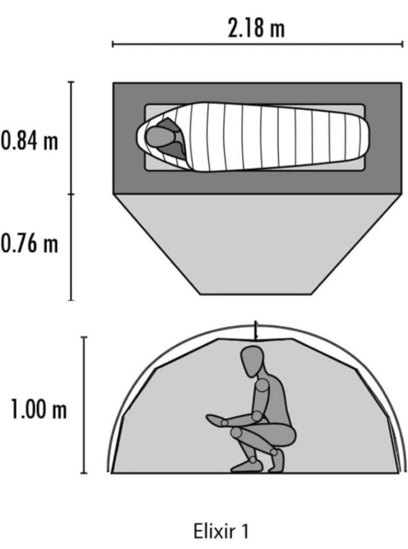 新品 MSR エリクサー1 タン 日本正規品 フットプリント付 ソロキャンプ