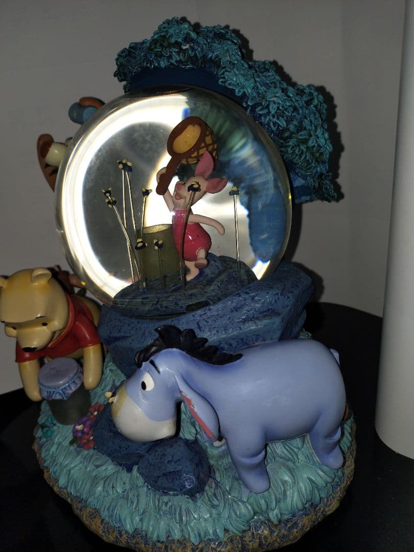 プーさん スノーグローブ フィギュア オルゴール