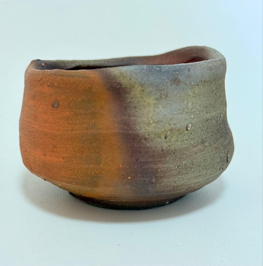 中村六郎 備前酒呑 共箱 共布 栞付き