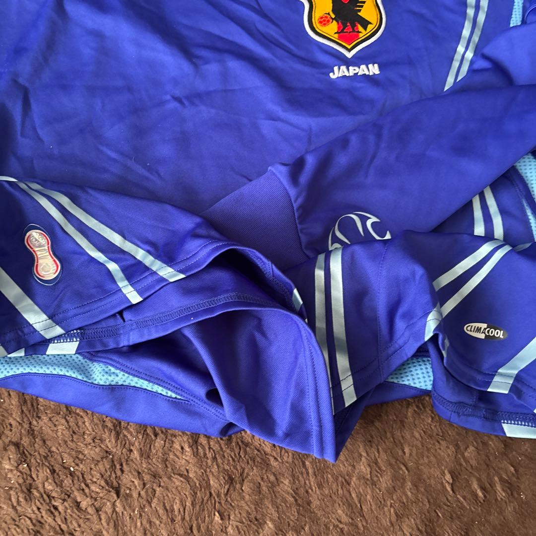 新品限定！アディダス日本代表ホーム長袖ユニフォーム4XO/ジーコJAPAN闘莉王