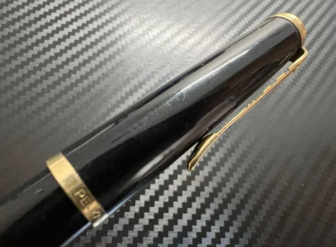 美品 ペリカン 400NN M&K ブラックストライプ EF 万年筆