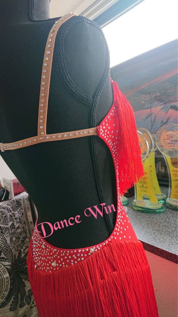 ⭐️限定感謝セール！⭐️オーロララインストーンフリンジラテンドレス