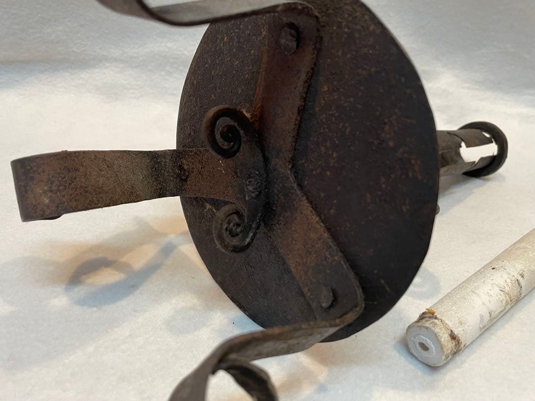 自在燭台（五段高さ調節可能）和蝋燭　燭台