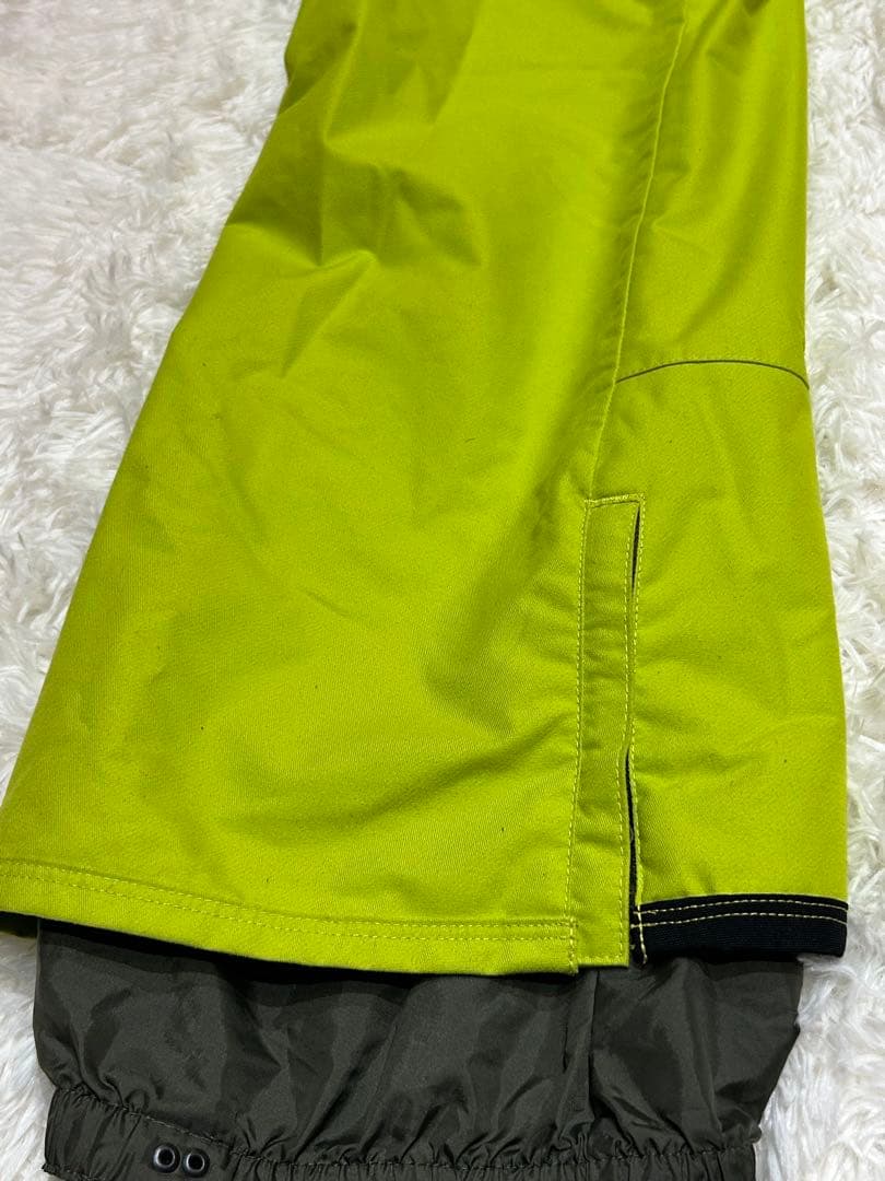 美品 BURTONスノーボードウェアカーゴパンツ メンズ L 蛍光ライムグリーン