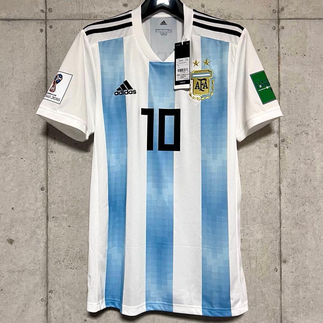 【新品/タグ付き】2018ロシアW杯 アルゼンチン代表♯10メッシ【Lサイズ】