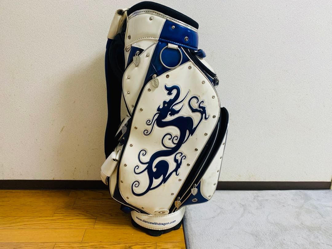 Dance With Dragon キャディバッグ ホワイト・ブルー