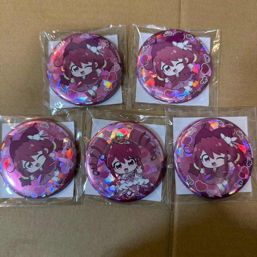 ふしぎ星のふたご姫 ファイン 缶バッジ 楽コレ ふたご姫　5点セット