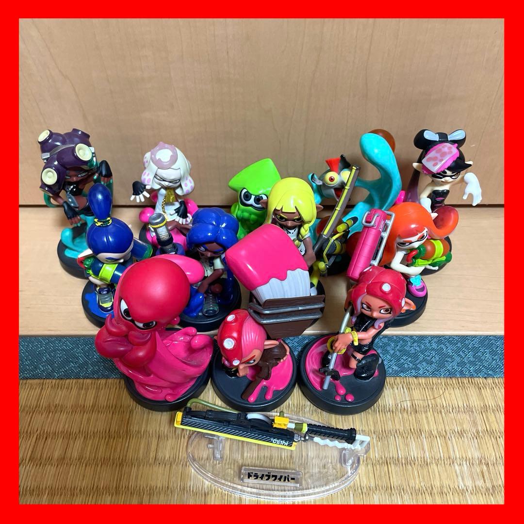 スプラトゥーン amiibo 12点 セット売り 初期化済み ドライブルワイパー