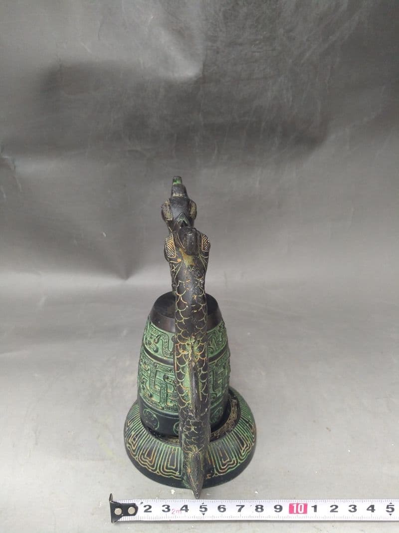 銅器 双龍編鐘 楽器 曽侯乙編鐘 装飾品 現代工芸品 美術品 置物