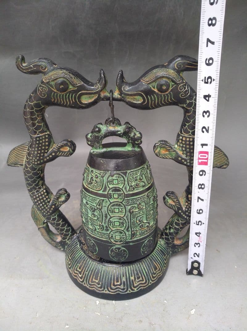 銅器 双龍編鐘 楽器 曽侯乙編鐘 装飾品 現代工芸品 美術品 置物