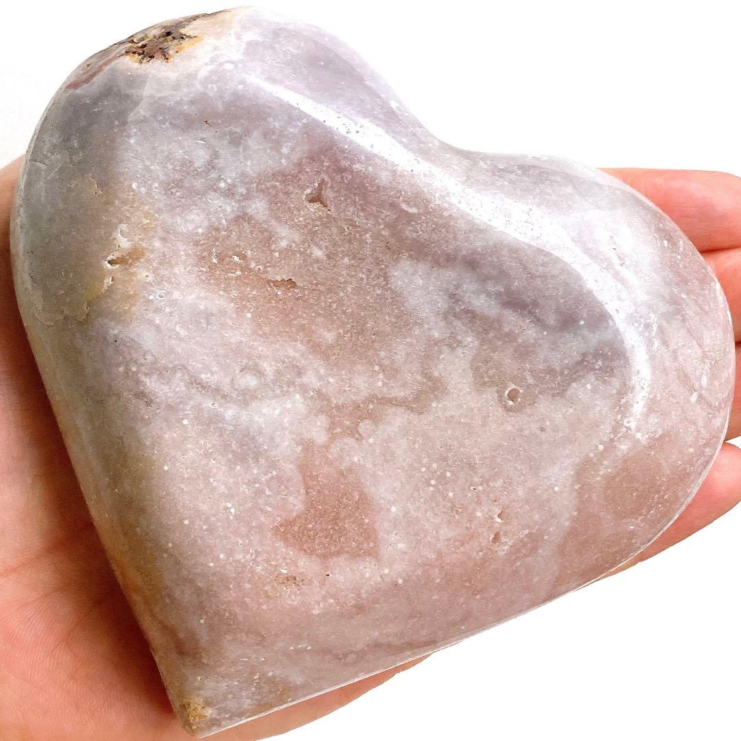 ★★★破格最終特価【 美しい ピンクアメジスト ハート 台座付き481g