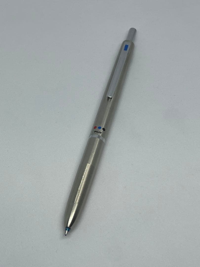 廃盤　レア　パイロット　細字3色　振り子式　ステンレス　キャップ式シャーペン