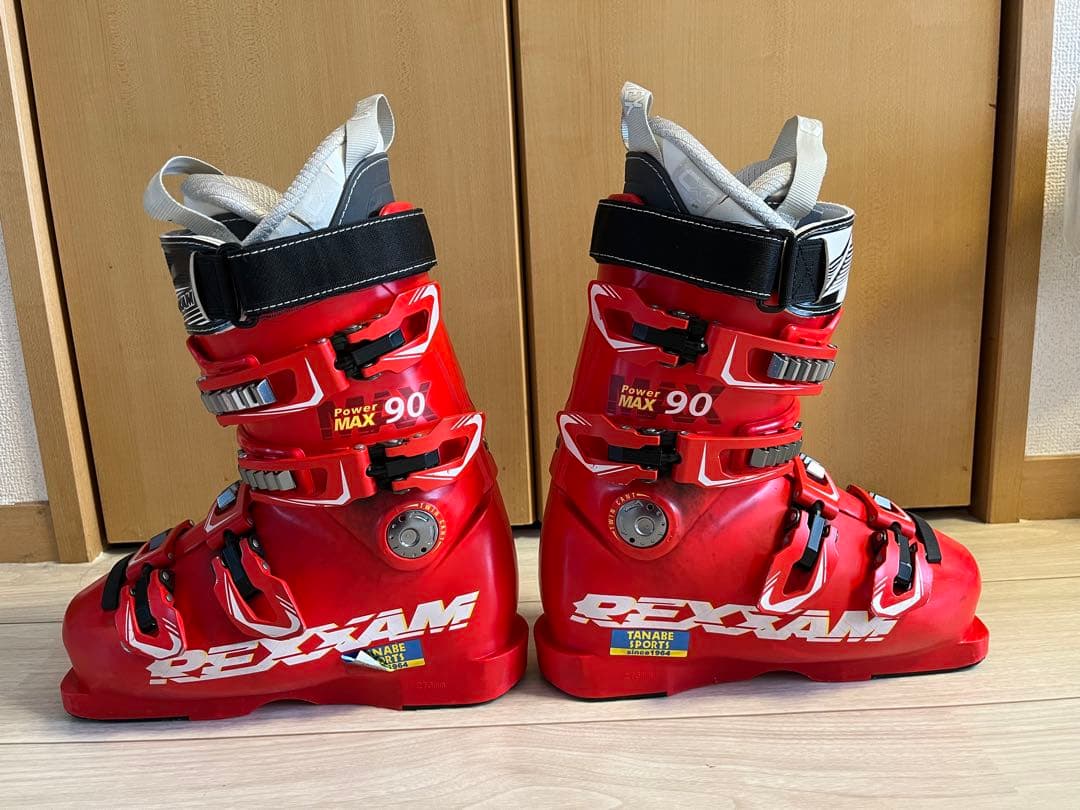 REXXAM Power MAX 90 23.0cm 女性用 スキー ブーツ 赤