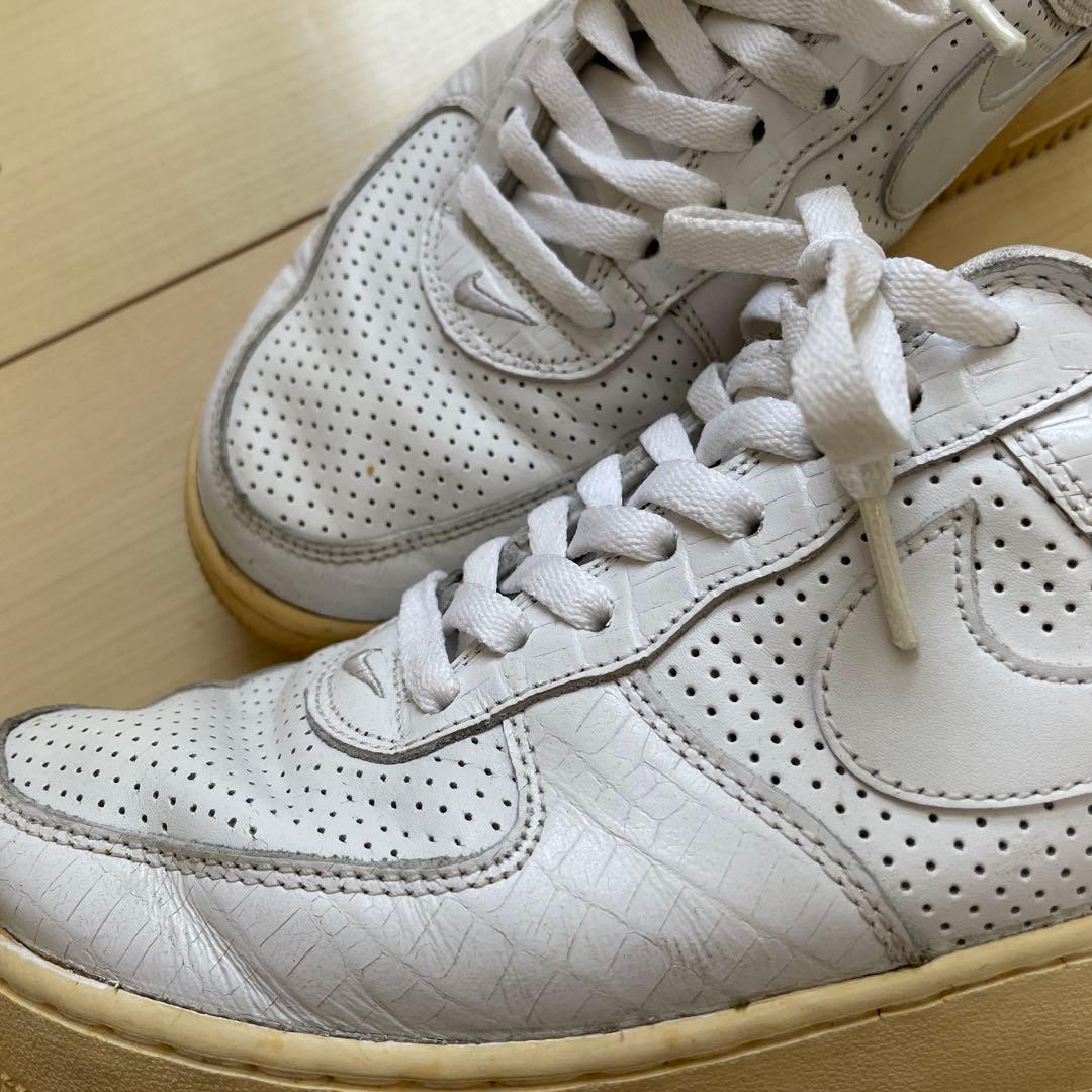 Nike Air Force 1 ホワイト スニーカー　クロコ　レア