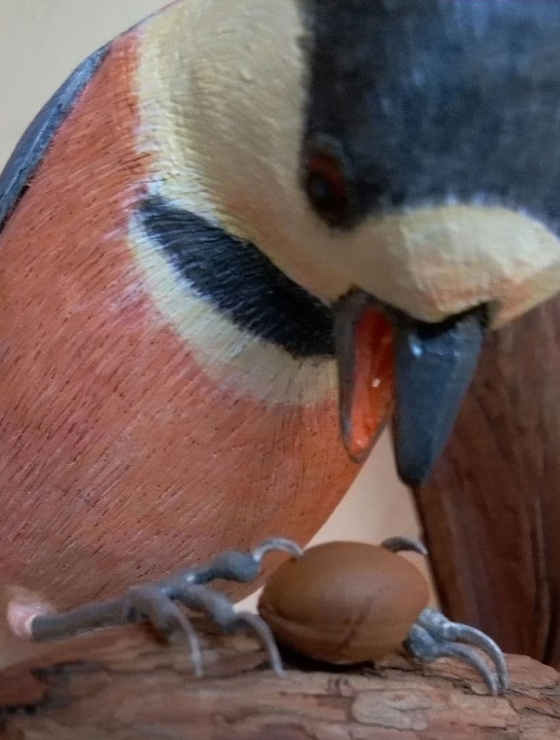 バードカービング　ヤマガラ